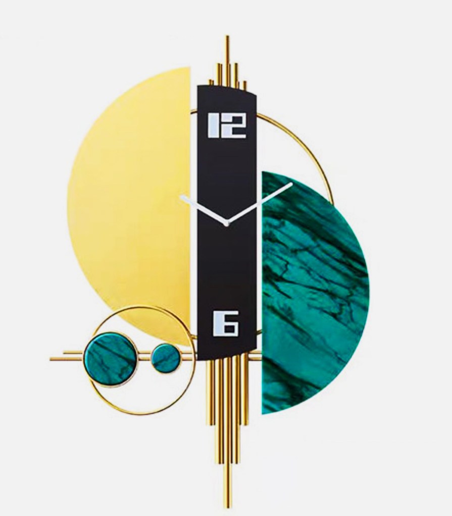 Art Deco Clock with Futuristic Design