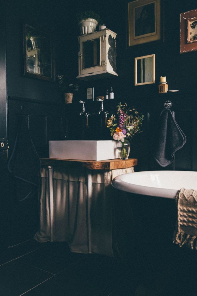 concealing curtain under the sink