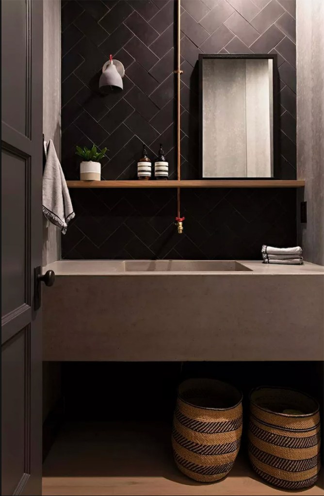 decorative baskets for bathroom chic