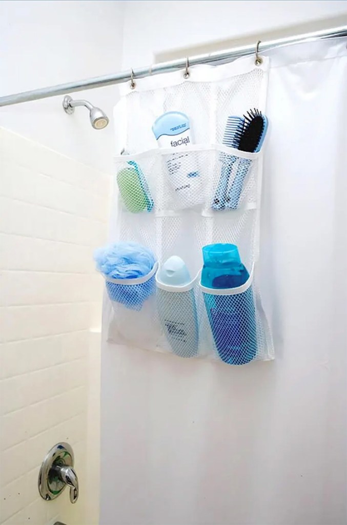 hanging shower organizer