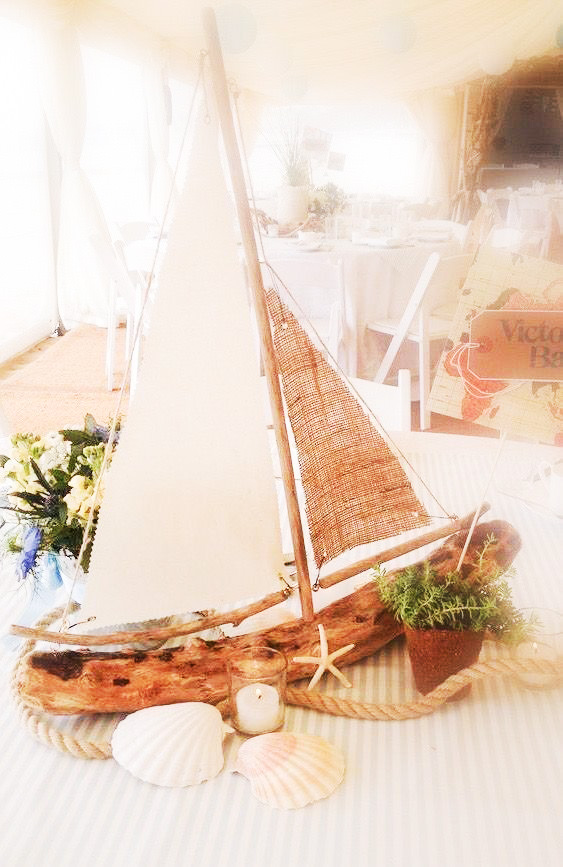 driftwood sailboat decoration for christmas