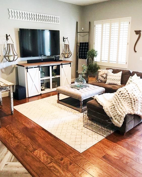 sectional area on studio apartment for distinct spaces