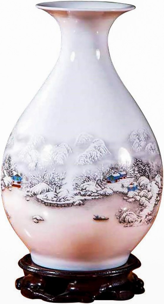 the winter solstice chinese landscape motif chinese vase on amazon
