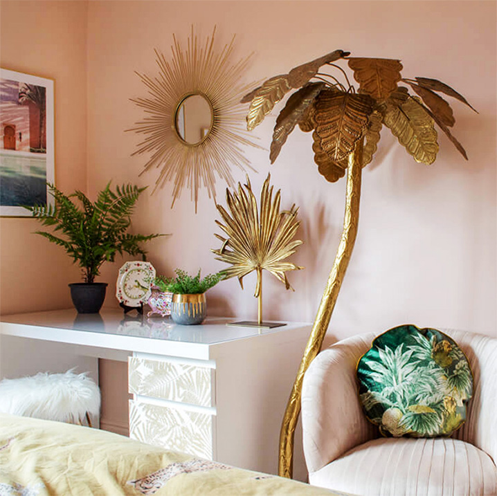 Tropical Art Deco Artificial Tree