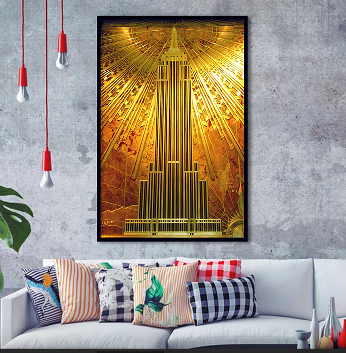 Art Deco Empire States Building Art Prints
