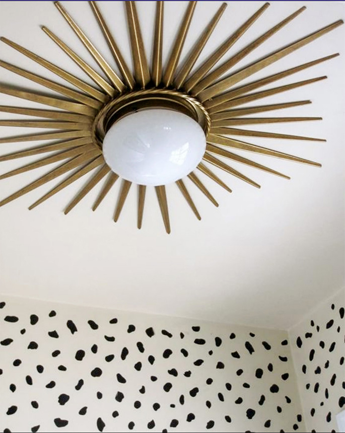 Bold Statement Sunburst Lamp Art Deco