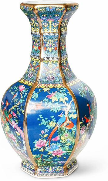 various birds and flower plants motif chinese vase on amazon