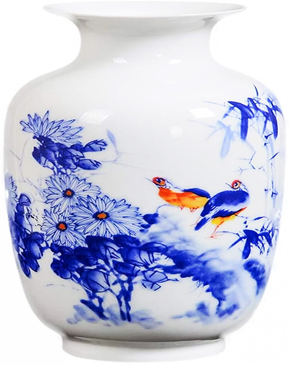 daisies flower motif chinese vase on amazon decorative accent