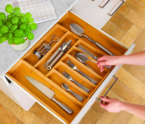 Drawer Divider for Kitchen's Utensils