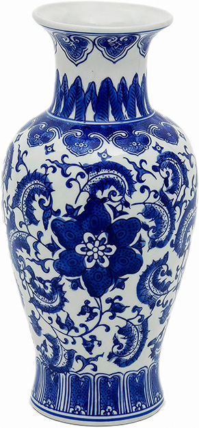 the hoya fishtail wax plant motif chinese vase