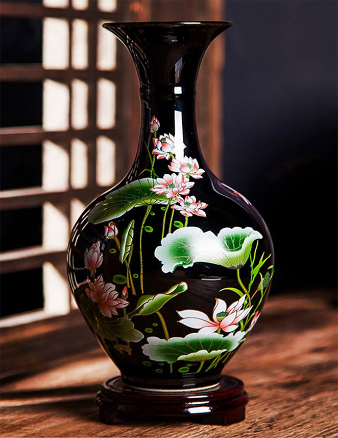 Chinese Vases on Amazon lotus picture