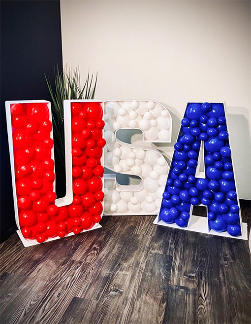 USA Balloons decor for 4th of July