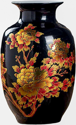 peonies flower motif chinese vases for decoration at amazon