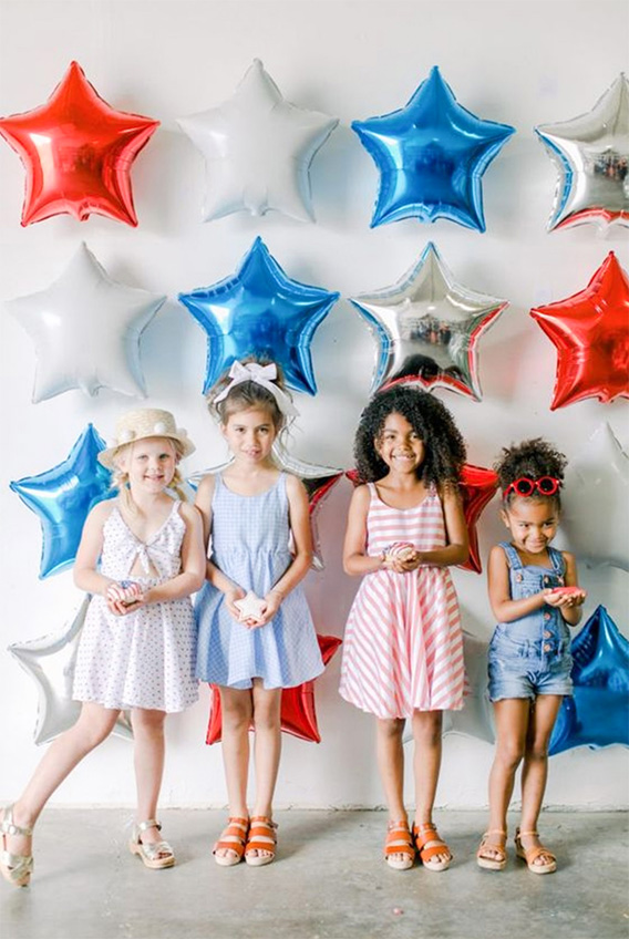 4th of July balloons colorful