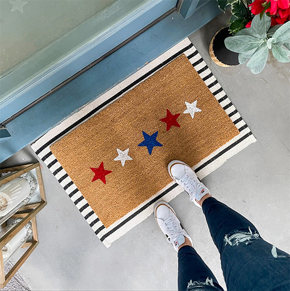 cool patriot doormat 4th of July festive