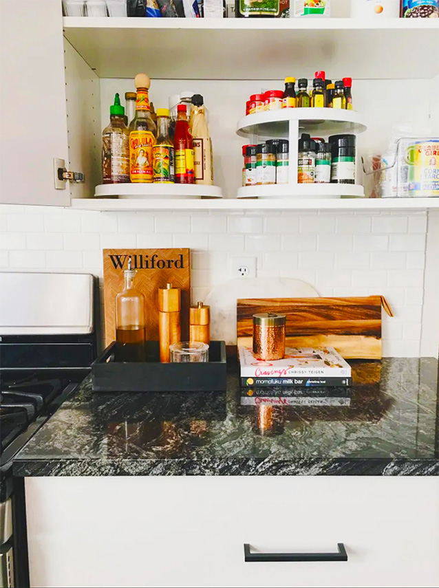 Kitchen's Turntables for good organization