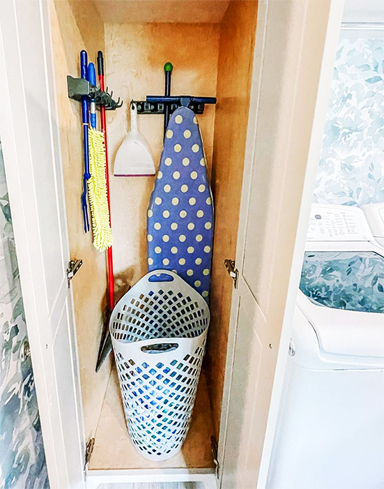 cleaning tools dedicated cabinet