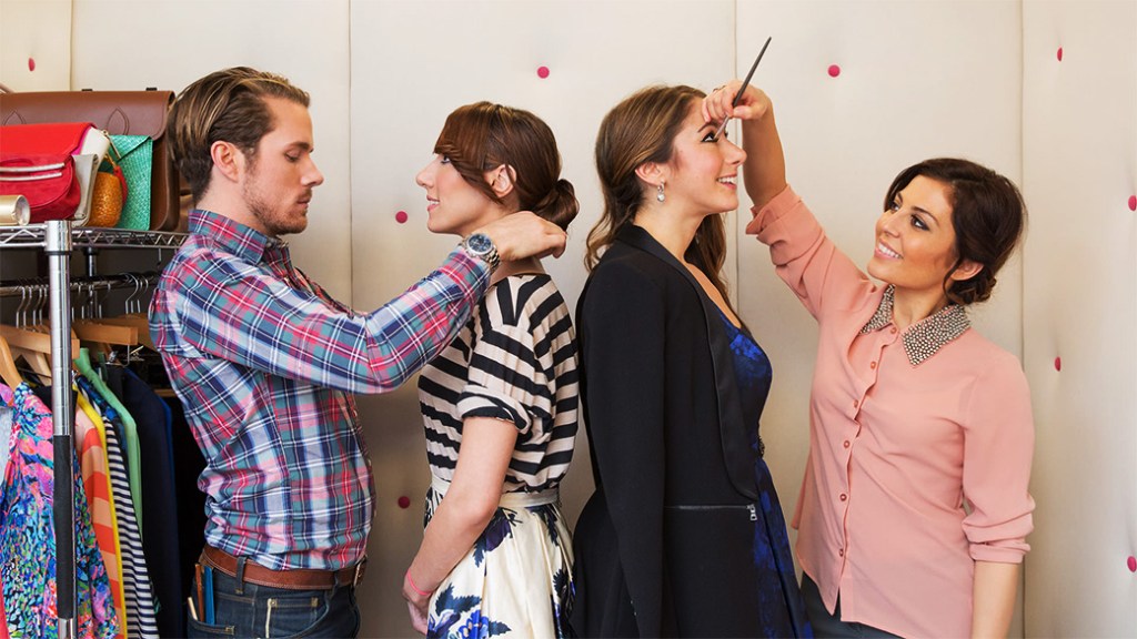 make over battle with friends at new year party