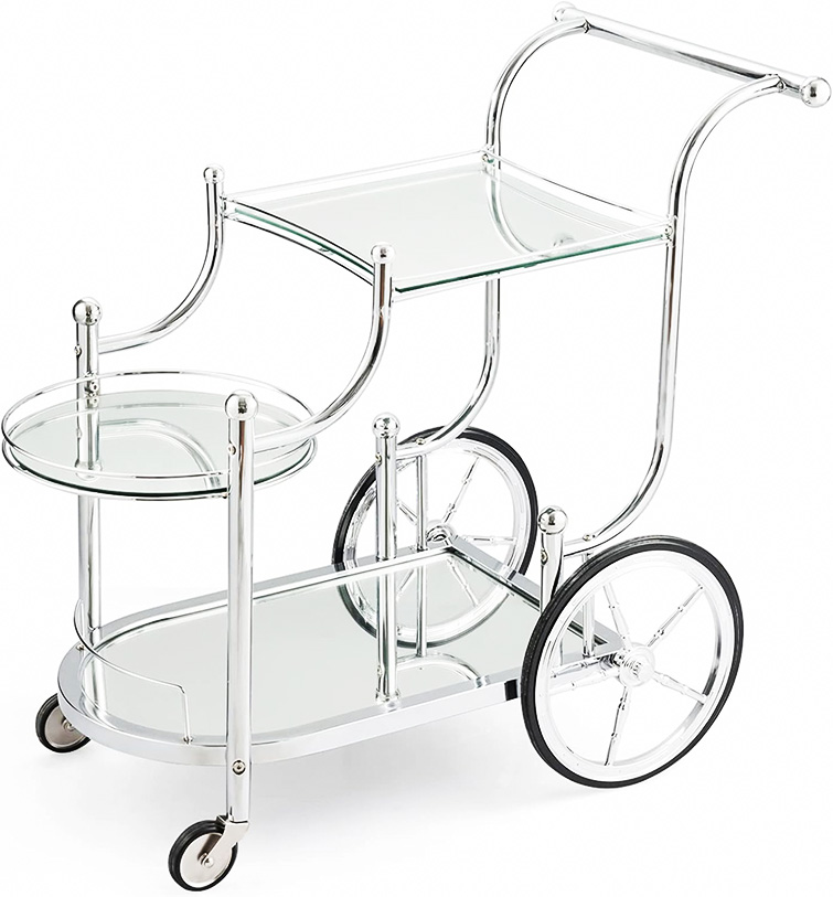 big wheel penny farthing bar cart