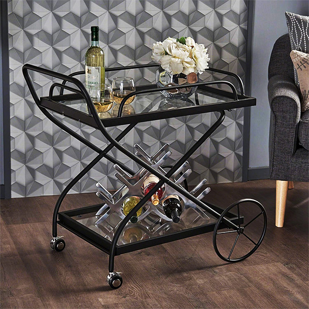 traditional design classic bar cart