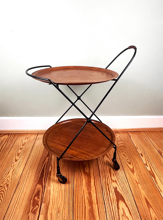 foldable swedish bar cart super slim