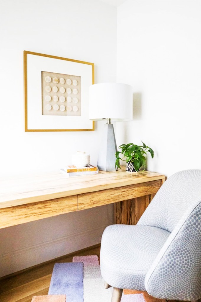 zen calming corner workspace decluttered